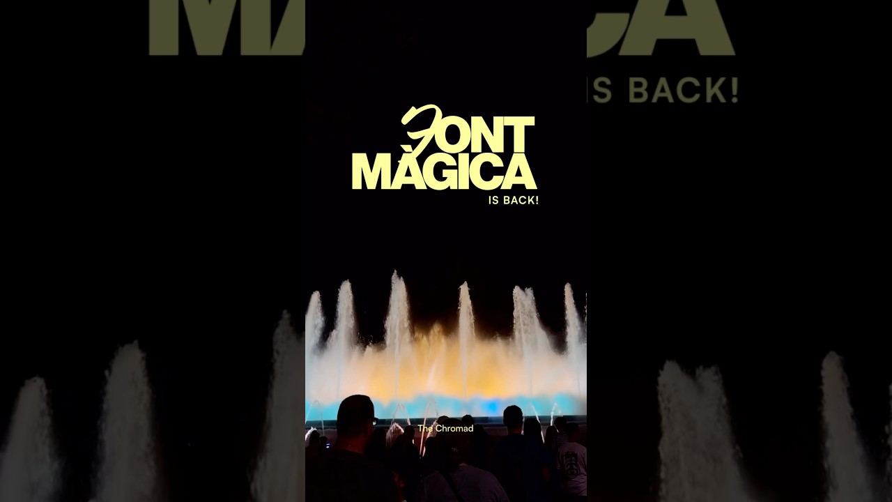 The Magic Fountain is back! ⛲️✨
