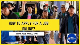 How to apply Filipino overseas job online in  Workabroad.ph website ? screenshot 1