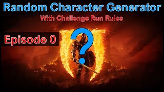 Oblivion Remastered - Random Character Generator - Challenge Run - Episode 0