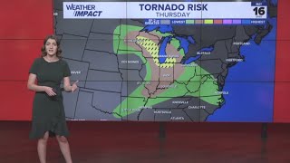 Tracking potentially severe storms expected overnight