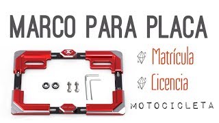 MATRICULA MOTO METACRILATO - Confecar - Amicar