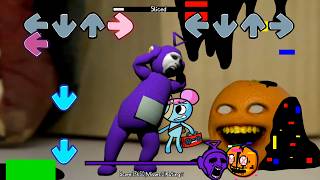 [SWAP] FNF Tinky winky VS Corrupted Annoying Orange Sings sliced song | fnf Nocturnal Protocol mod