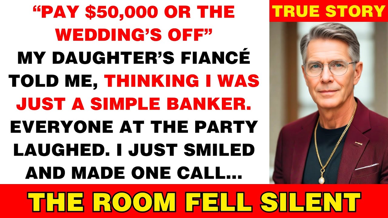 My Daughter's Fiancé Demanded $50K 'Or No Wedding' — I Froze His Account at MY Bank Instead
