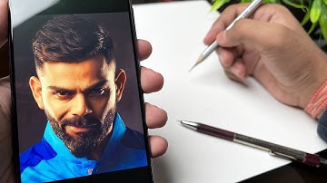 How To Draw Virat Kohli,  Outline Tutorial