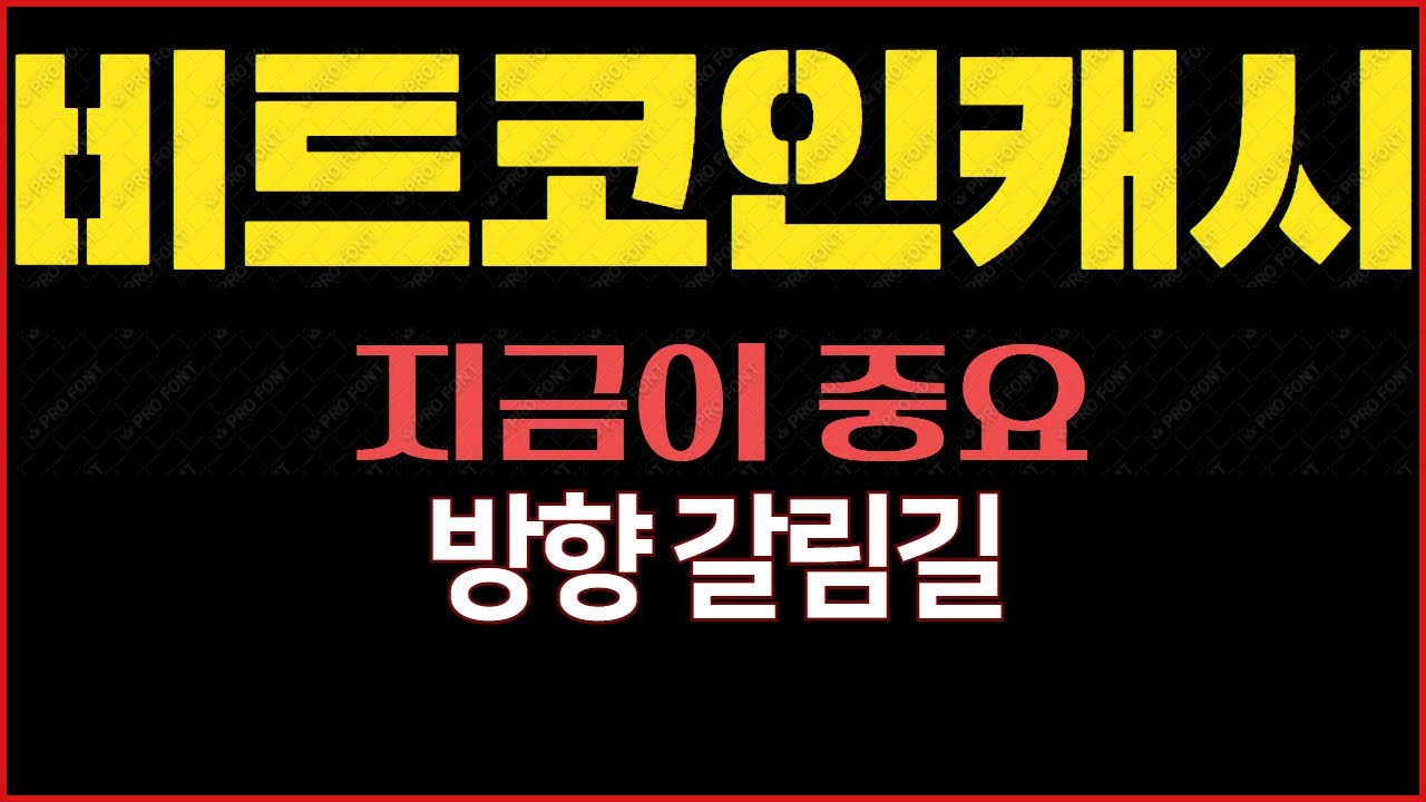 비트코인캐시(BCH) 지금 구간이 중요한 이유 정리 - YouTube