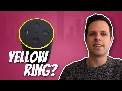 What does a yellow ring on Alexa mean?