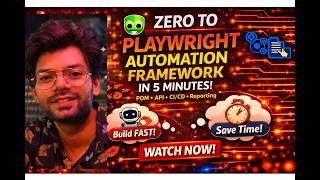 Zero to Playwright Automation Framework in 5 Minutes | AI + POM  + API + CI/CD | QA SDET