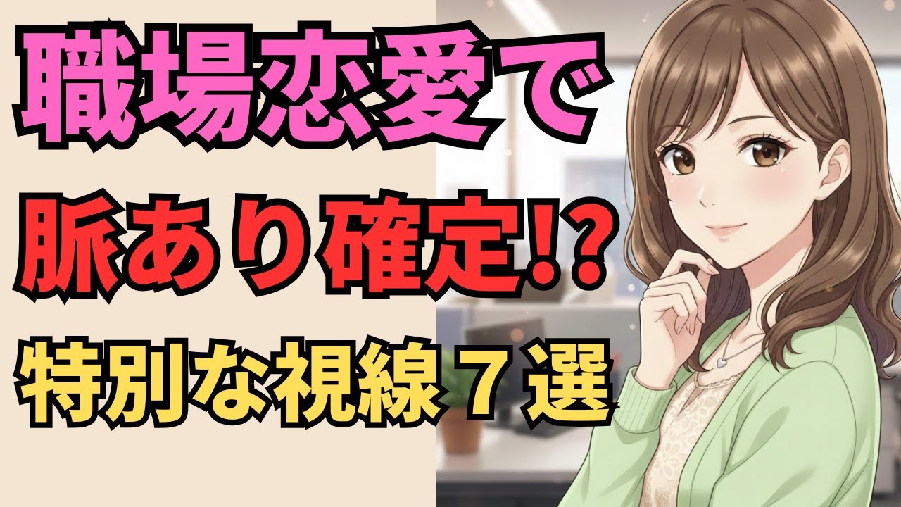 【社内恋愛】職場の年下女性が