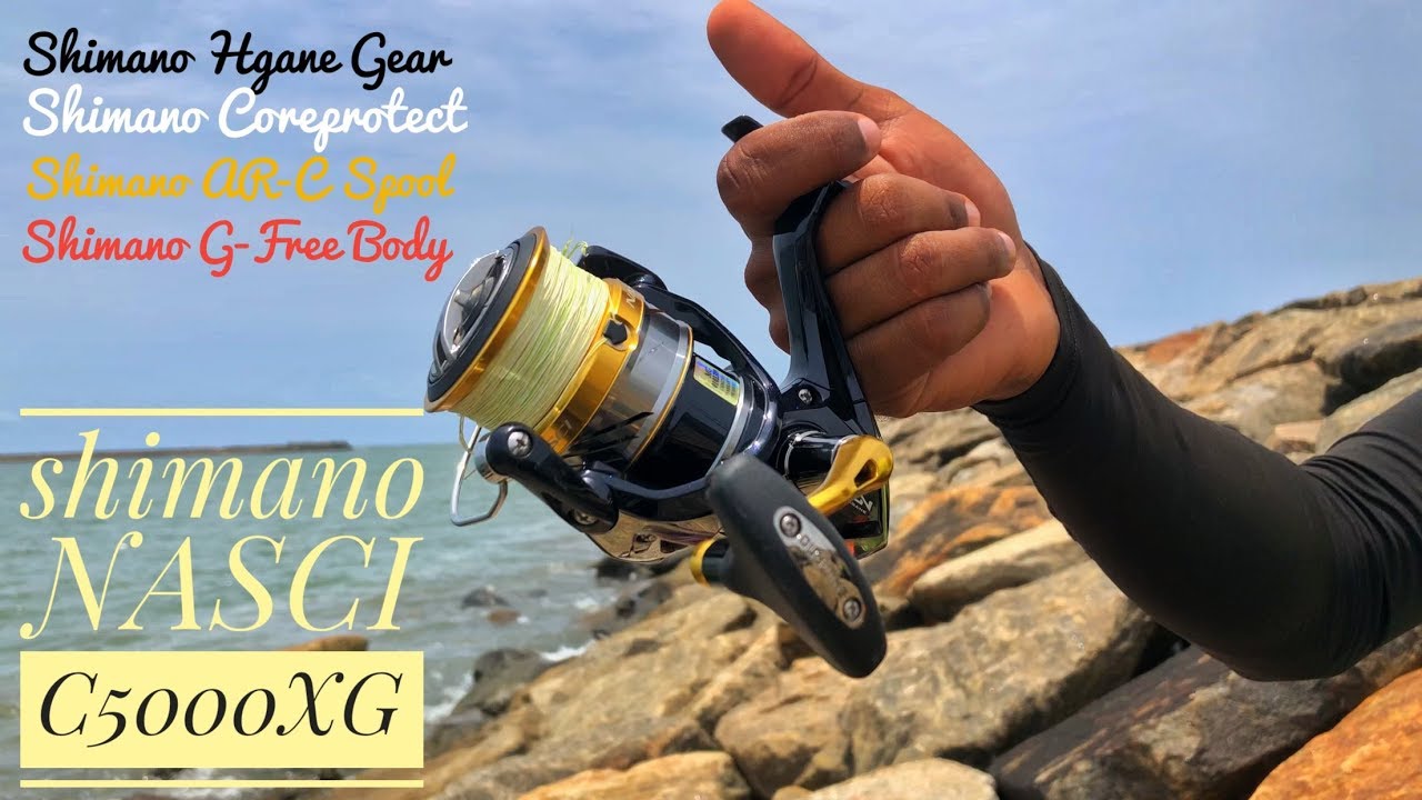 Shimano Nasci C5000XG review in Malayalam, Kerala Fishing Video