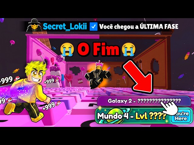 ZEREI o ÚLTIMO MUNDO com CHEFÃO ADMIN no PARKOUR DE TECLADOS - Mundo 4 ?