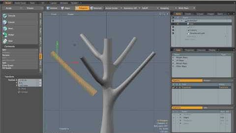 Tutorial Modo - replicator and trees