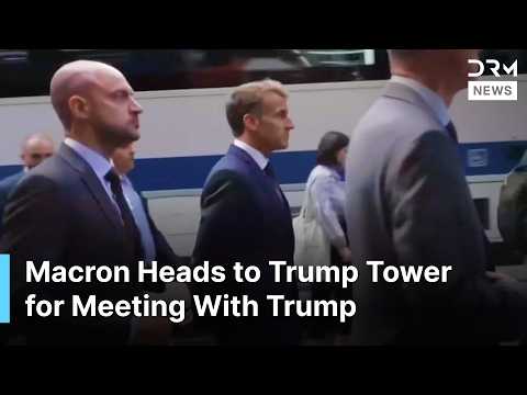 Macron Walks New York Streets, Heads to Trump Tower for Meeting With Trump | AC1N