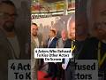 4 Actors who refused to kiss other actors on screen #celebrity #hollywood #actor #movie #shorts
