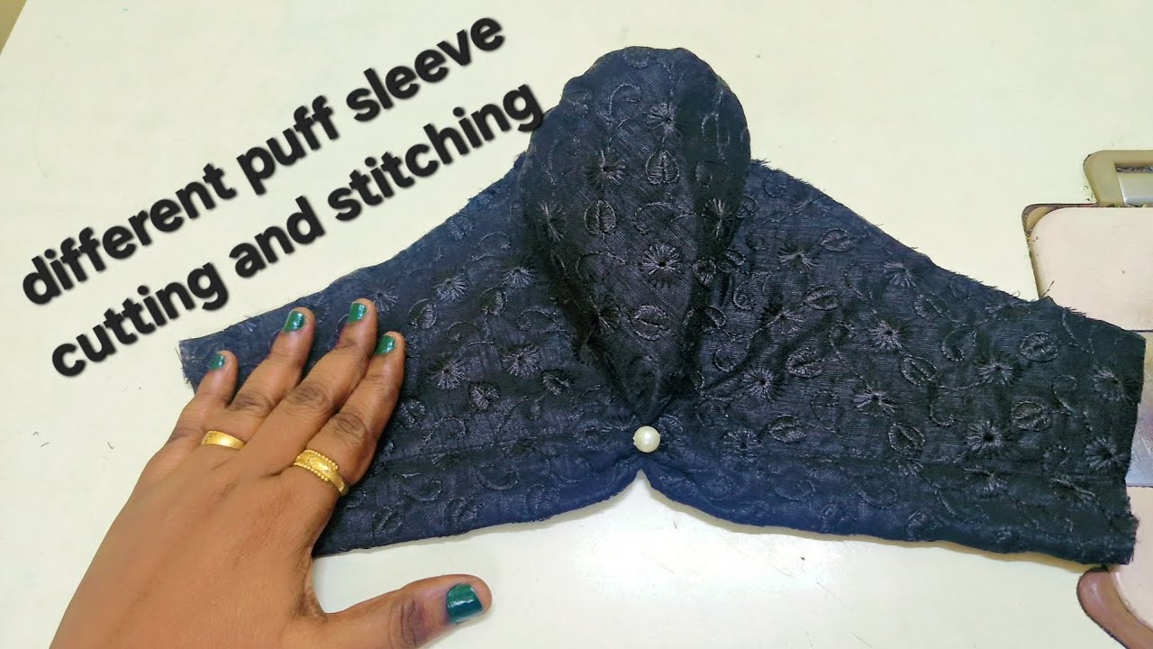 Puff sleeve cutting and stitching 