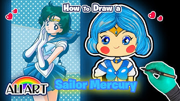 How to Draw Sailor Mercury • Step by Step Tutorial Drawing Easy