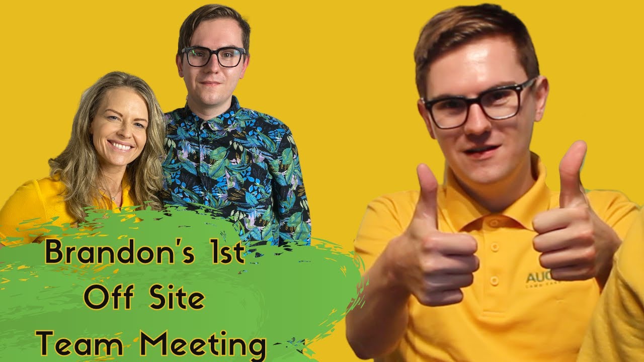 BRANDON'S 1ST Augusta Lawn Care Off Site Meeting - WHAT ARE THEY LIKE? He tells LIZ what he thought.