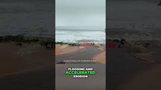 Extreme Coastal Flooding: Roads Submerged, Cars Washed Away! #shorts