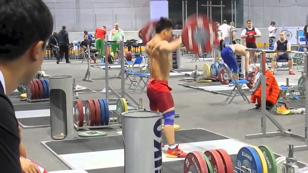 Tian Tao (China, 85kg) Squat Jerk Progression - 2014