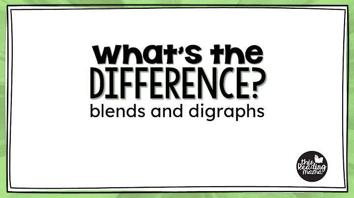 What's the Difference? Blends and Digraphs
