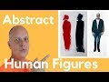 Abstract art human figures  painting figurative