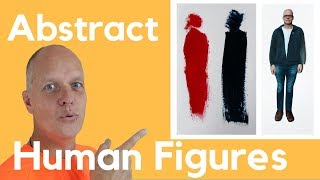Abstract Art Human Figures – Painting Figurative