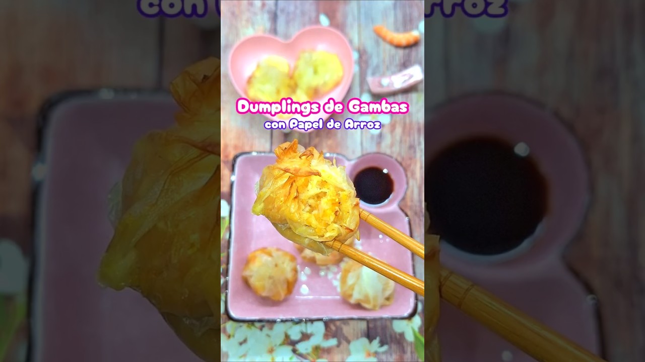 ✨🥟 Dumplings de Gambas en Papel de Arroz 🍤✨ 