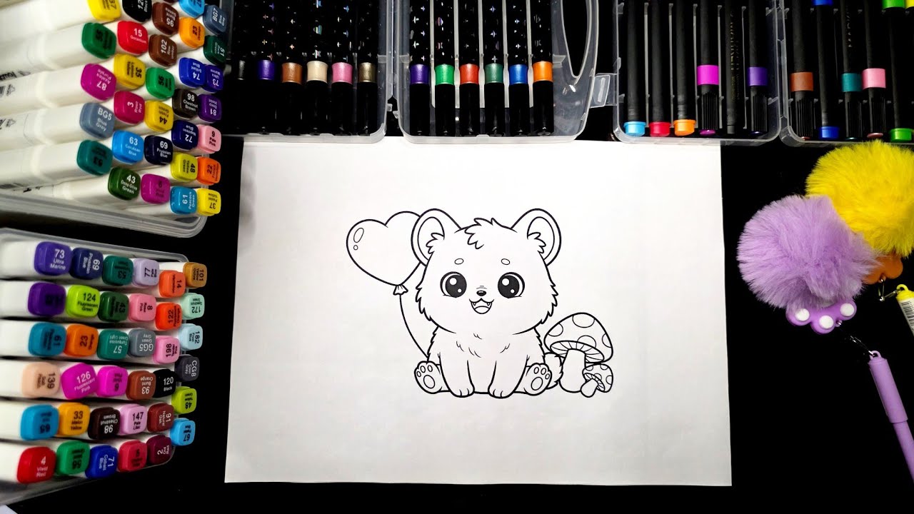 🎨 Cute Puppy Asmr Coloring – Relaxing & Satisfying Art 🐶