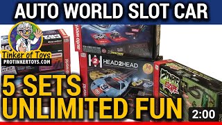 AUTO WORLD |  RACE SETS 5 Sets in 2 Minutes!