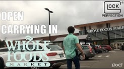 Open Carrying a Glock in Whole Foods | HIDDEN CAM 