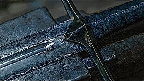 The process of making the legendary sword Damascus Excalibur. Ildo Blacksmith