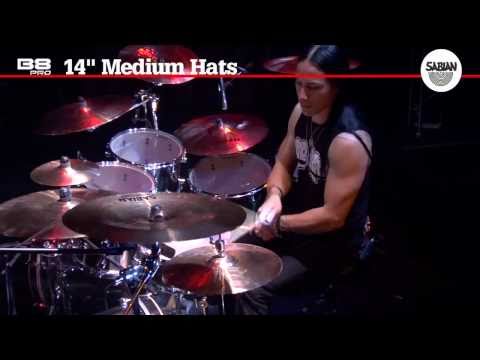SABIAN 14" B8Pro Med Hats- Hihat Cymbal Demo