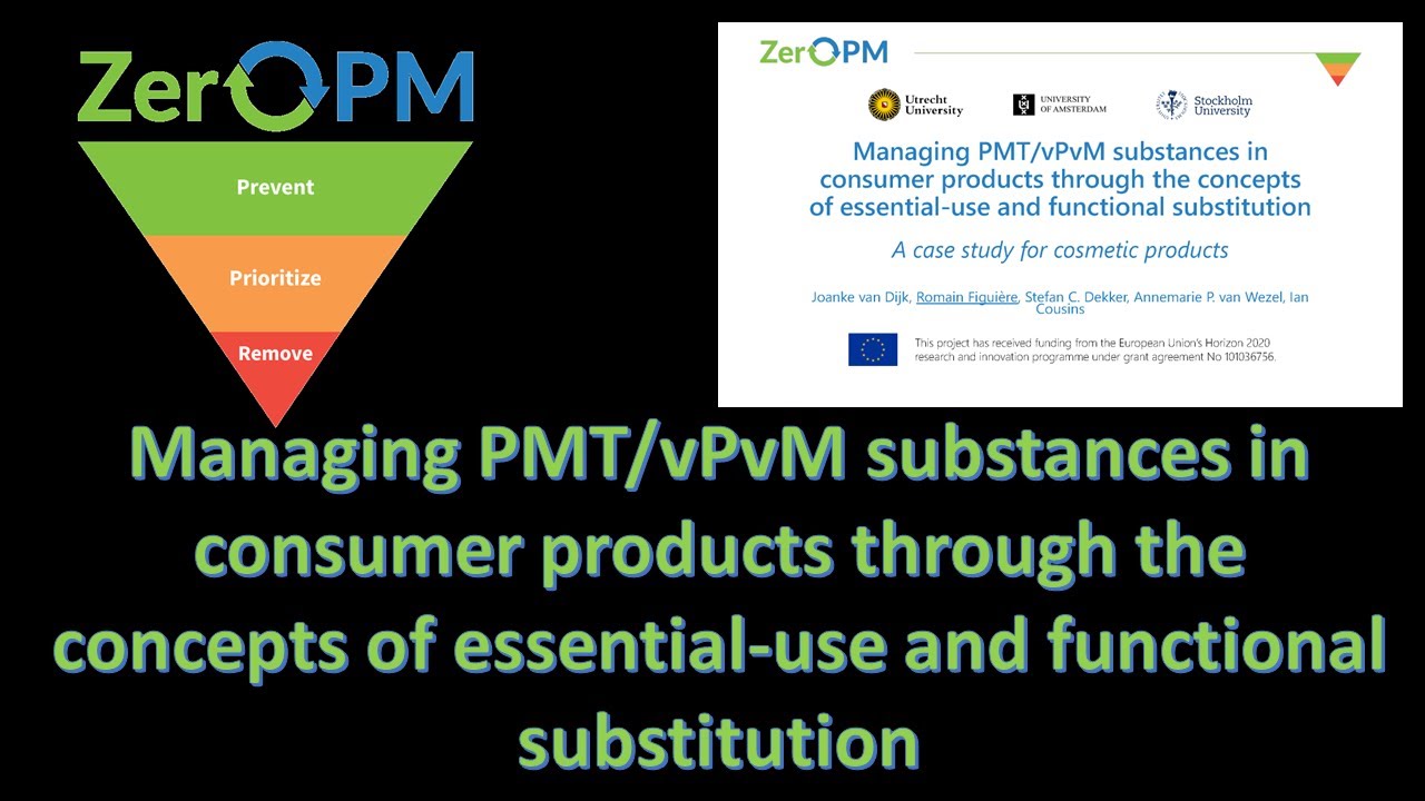 Romain Figuière from Stockholm University - Managing PMT/vPvM substances in consumer products