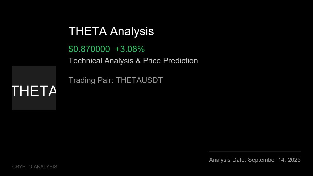 THETA (THETAUSDT) Technical Analysis - Price Prediction & Buy or Sell September 14, 2025