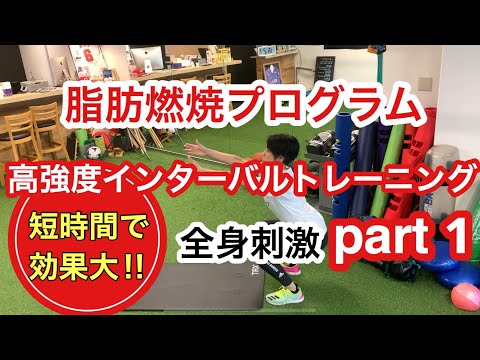 脂肪燃焼プログラムのご紹介です。最初はキツイと感じるかもしれませんが短時間で効果が望めます。