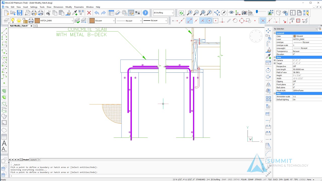 Scale of ply hatch - and Visibility — BricsCAD Forum