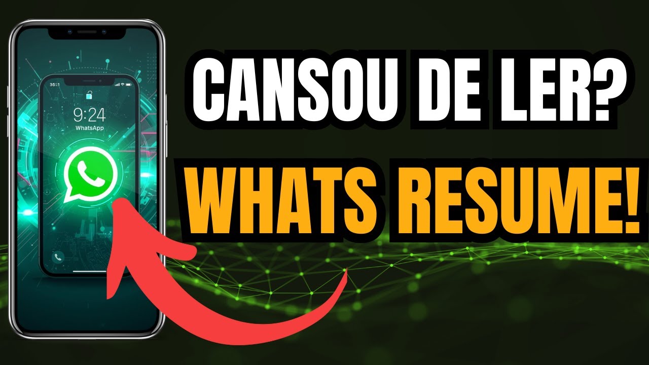 ATIVE o RESUMO AUTOMÁTICO No WHATSAPP!