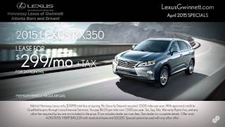 2015 Lexus RX350 Offer SP Lexus of Gwinnett 4/15