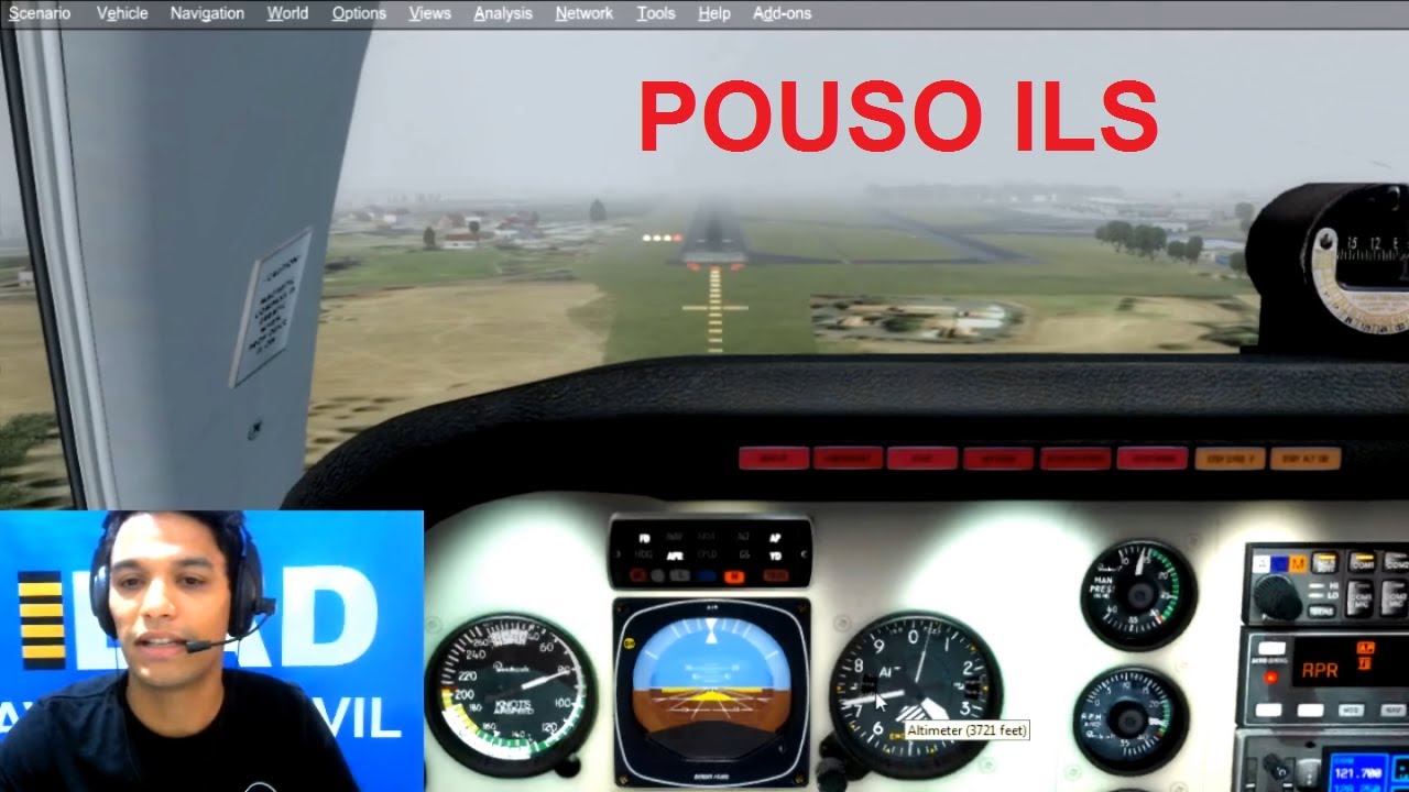 Execução de ILS  ✈ Cmte Dantas