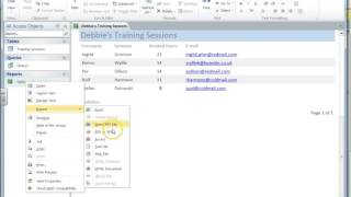 Exporting a report to Word