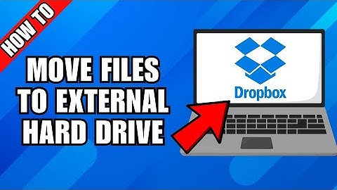 How To Move Dropbox File To An External Hard Drive
