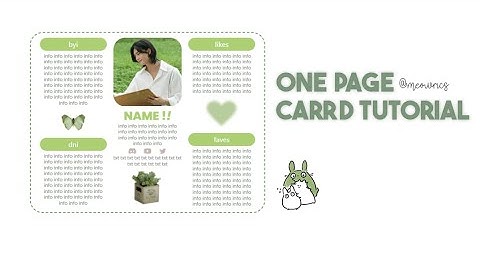 easy one-page carrd tutorial — © meowrics