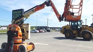 NACELLE TÉLÉSCOPIQUE ÉLECTRIQUE JLG E300AJP, 30', 2014 / 0300180009