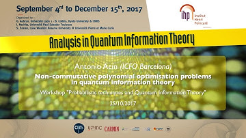 Non-commutative polynomial optimisation problems in quantum information theory