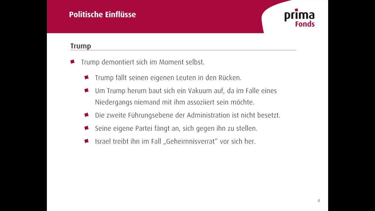 Politische Einflüsse bestimmen den Trend! – Fondsmanagerdialog mit Dr. Hendrik Leber - 05/2017