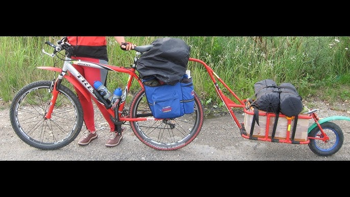 pro.tec Nákladný prívesný vozík za bicykel ABBT-3151 - YouTube