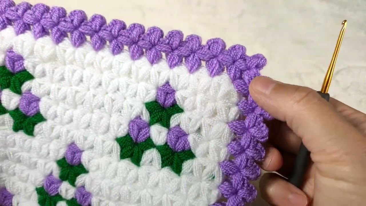 2023 En güzel en kolay Kare Lif Kenar Oyası Yapımı