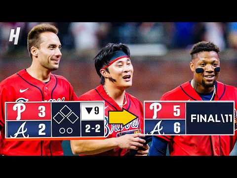 Braves FORCE EXTRAS TWICE, Then WALK IT OFF in the 11th vs Phillies 🔥