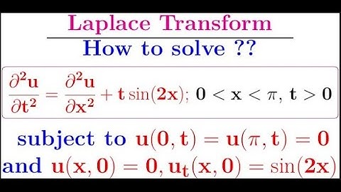 (PDE) How to solve a non-homogeneous 1D wave equation using Laplace Transform method.