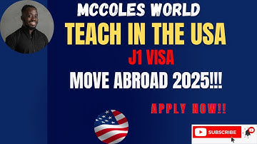 HOW TO MOVE TO THE USA AS A TEACHER| Visa Sponsorship| J1 Visa: Your Step-by-Step Guide