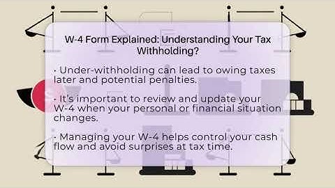 W-4 Form Explained: Understanding Your Tax Withholding? - Your Paycheck Planner
